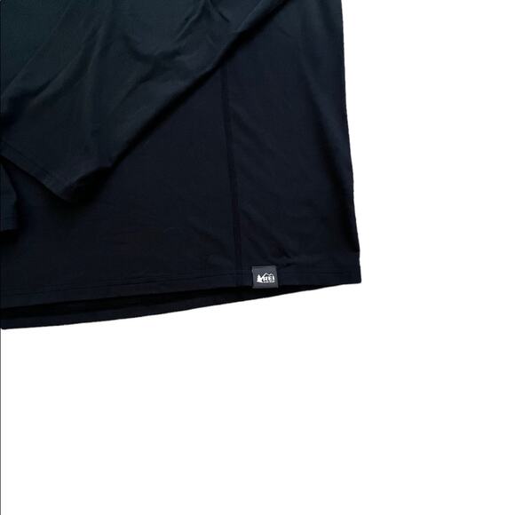 REI Black Quarter Zip Pullover - Picture 2 of 4